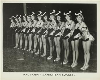 (DANCING QUEENS) A series of 50 photographs depicting the traveling dance troupe Hal Sands Manhattan Rockets.
